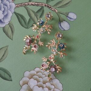 Nicola Bathie Belgravia chinoiserie vine earrings